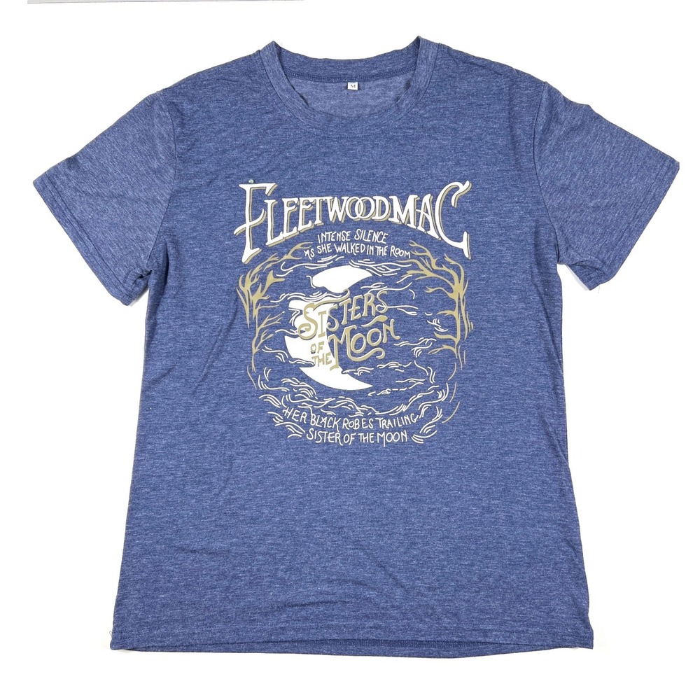 Fleetwood Mac Sisters of the Moon Graphic Tee Heather Blue Medium Witchy Rock